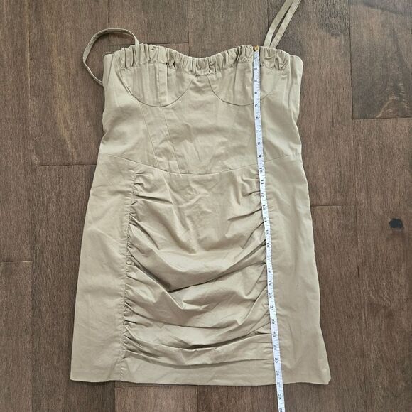 Nanette Lepore “Amorous” Strap Dress Khaki size 10 M new - Picture 14 of 16
